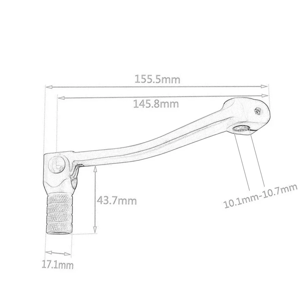 Gear Shift Lever Rod Alloy Aluminium For 50cc 110cc 250cc Dirt Pit Monkey Bike Motorcycle ATV Quad Accessories Parts