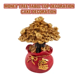 Feng Shui Decor Money Tree Wealth And Good Luck Blessing Bag Tabletop Decoration