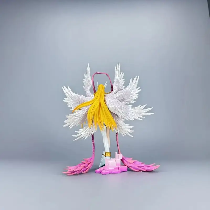 In-Stock Digimon Angewomon Figure Anime Collectible Model Desktop Decoration Computer Case Ornament Resin Statue For Adult view 6