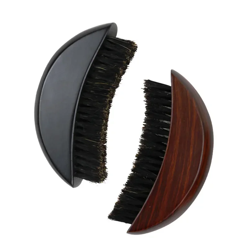 Brosse à cheveux de massage en bois pour hommes, poils de fourrure de sanglier, salon de coiffure, livres qualifiée aux, outil de rasage, rasoir, salon de coiffure, 1 pièce