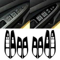 Voor Infiniti G37 2008-13 G35 07-08 G25 11-12 Koolstofvezel Venster Lift Bedieningspaneel Trim cover Auto-interieur Accessoires Sticker