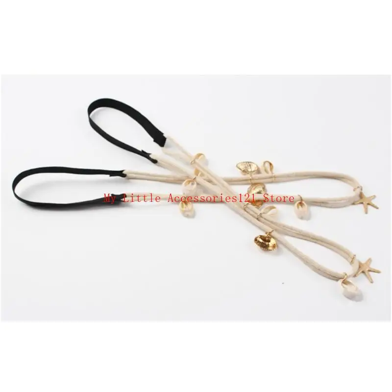 Season Echinoderm Case Tocado para cabello ventilado para fiestas en playa, conjunto emparejamiento familiar