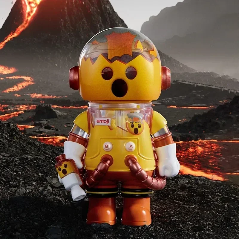 POP MART MEGA SPACE MOLLY 100% x emoji Series Genuine Blind Box Mystery Box Guess Bag Toys Doll Cute Anime Figure Desktop