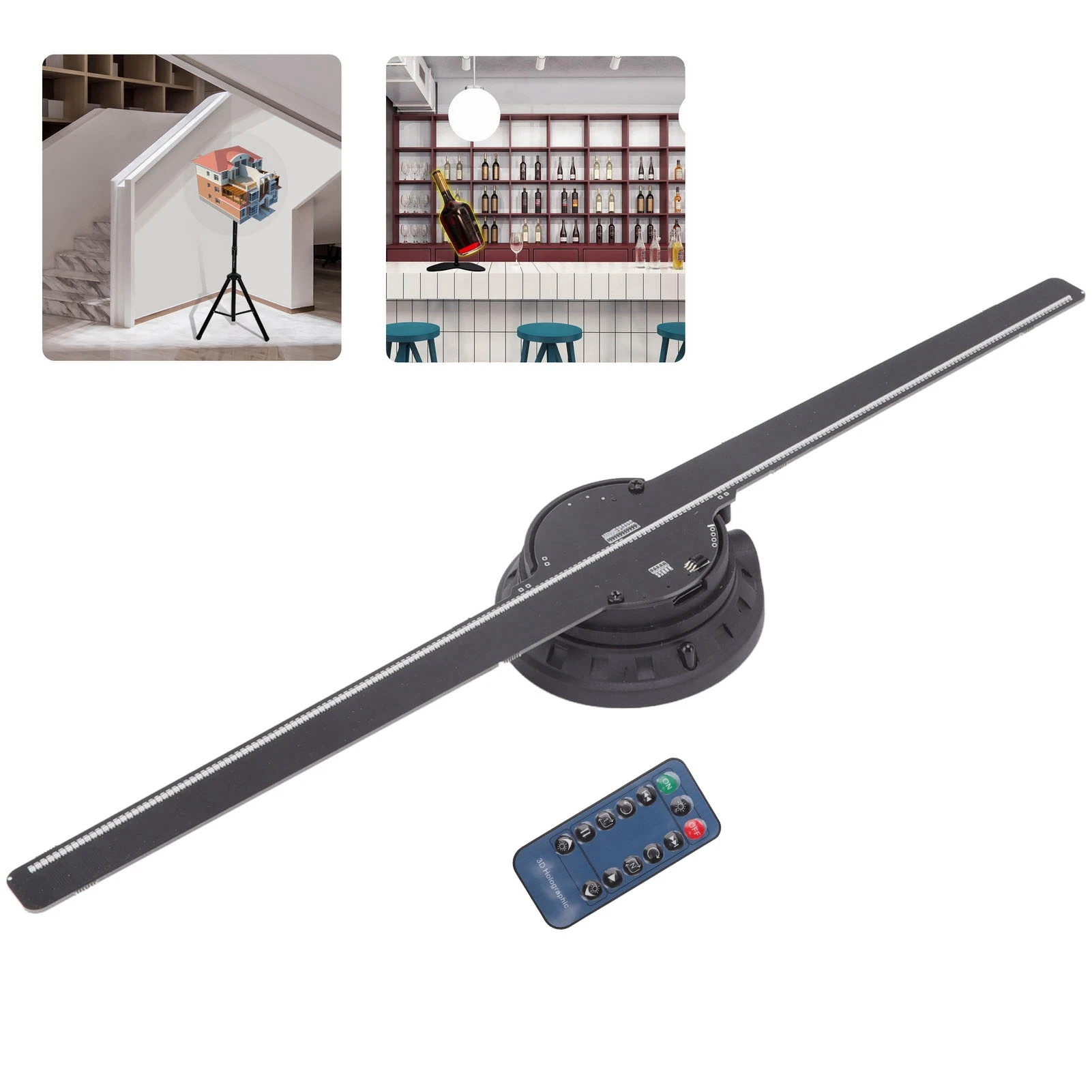 Holographic Display Clear Air Imaging Hologram Fan Projector 100‑240V Multi Formats Support for Exhibition for Advertising