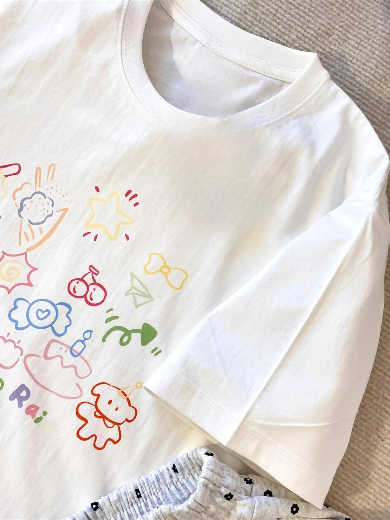 Retro Japanese Cartoon Print Summer Short Sleeve Women's T-shirts Summer Loose Student Top Cute Graphic Printed Unisex T Shirt