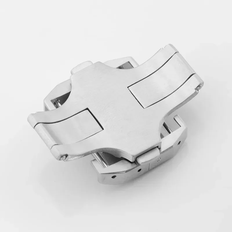 18 мм 21 мм складная пряжка с двойным нажатием, пряжка-бабочка, аксессуары для часов, пряжка из нержавеющей стали для Cartier Santos 100