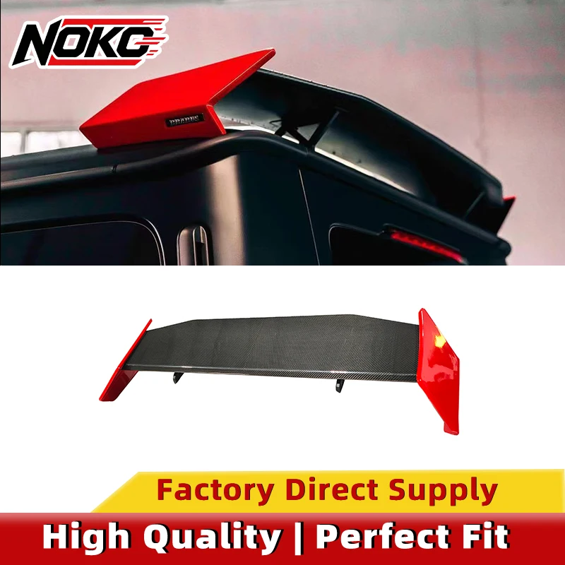 B-Style G900 Rocket Dry Carbon Fiber Rear Roof Spoiler for Mercedes G-Class W464 G-Wagon B-Style Rear Roof WingHigh Quality