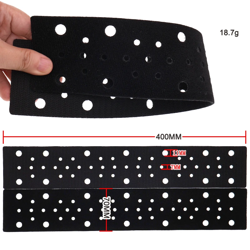 

Защитная накладка на липучку 70X400 мм, 53 отверстия, 1/3/5 шт. для полировального и шлифовального станка и шлифовального станка, автомобиля, металла, деревообработки