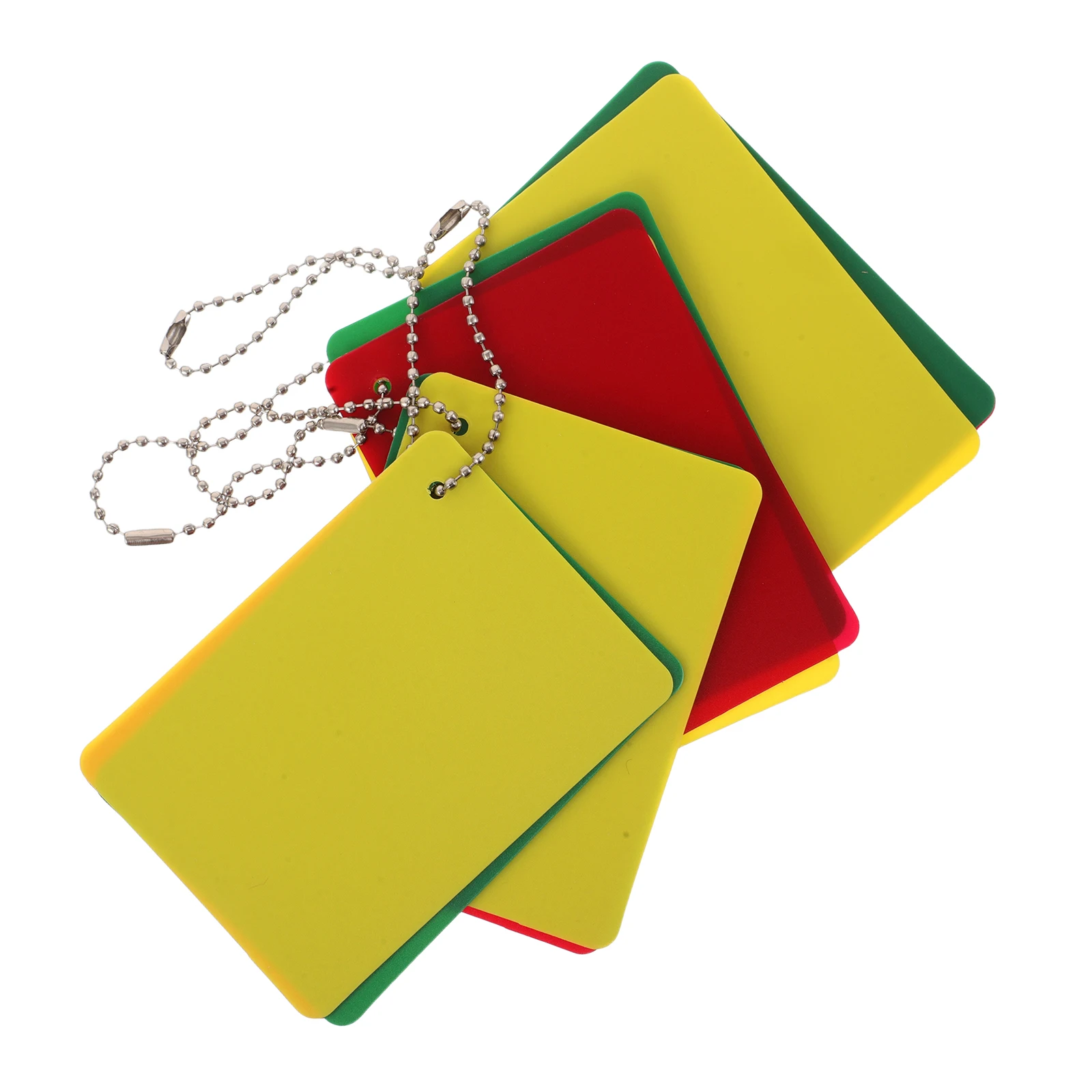 

4 Sets Referee Supplies Football Kit Green Soccer Red and Yellow Card Cards Sports Penalty for