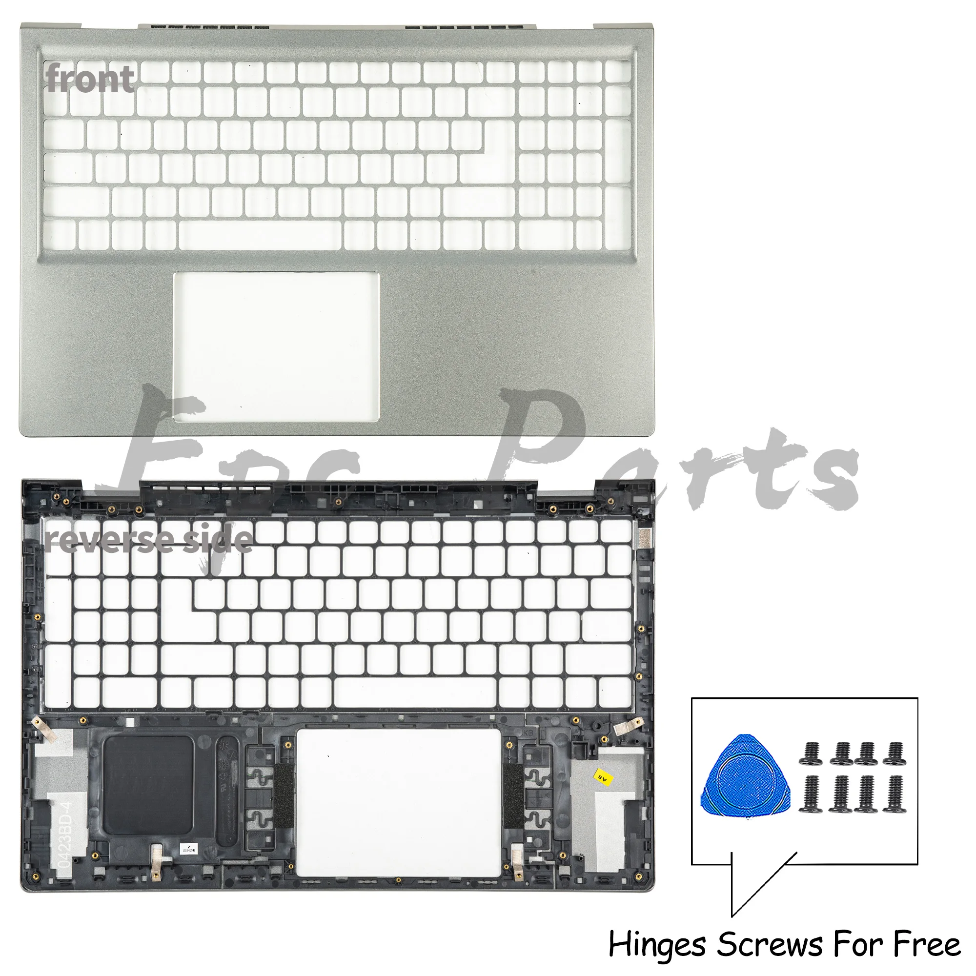 Piezas Epc CHFVW para Inspiron 15 Pro 5510 5515 P106F, cubierta trasera LCD de metal/bisel/reposamanos/bisagras inferiores, reparación de carcasa 05WK5X