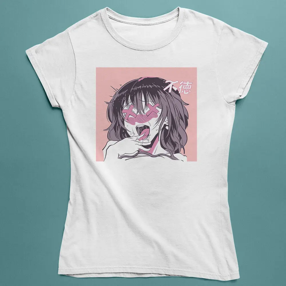 Hentai Masked Girl T-Shirt – X Eyes Design - Men, Women, Kids Tee