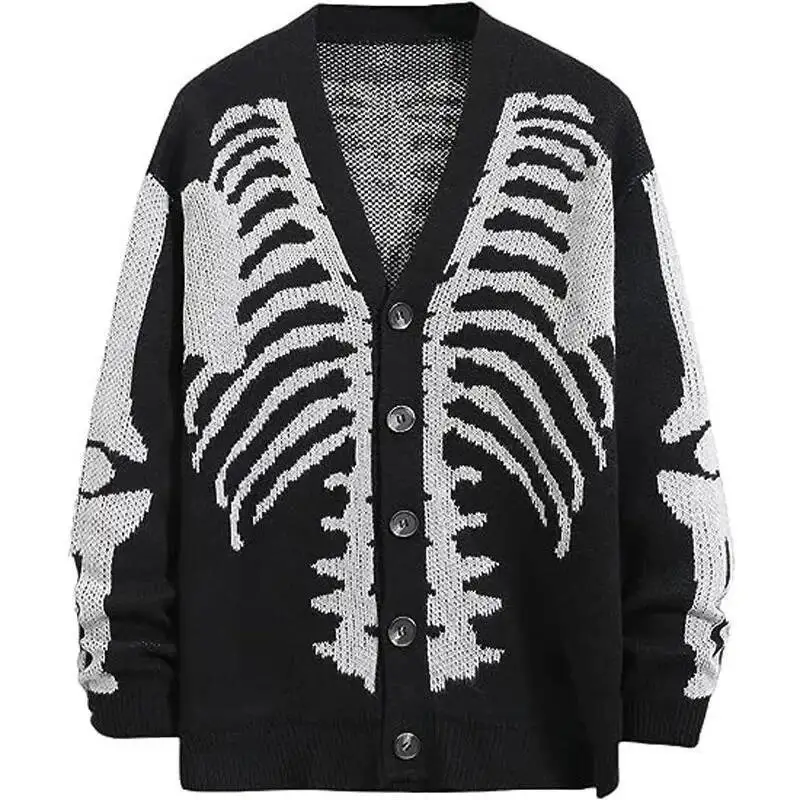 

Autumn Winter Sweater Jacket 2025 New Jacquard Halloween Knitted Cardigan Fashion Men's And Women's Sweaters