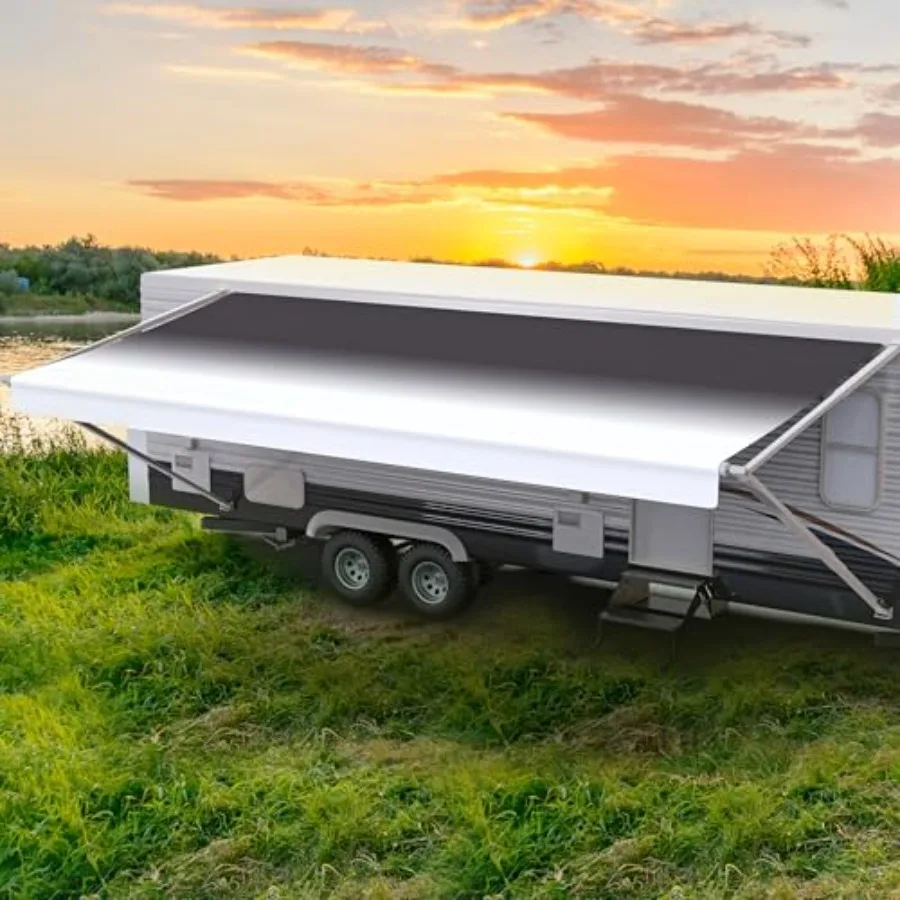 

Тент для навеса Shade Pro RV, сменная ткань, прочный винил премиум-класса для использования на открытом воздухе в кемперях и транспортных средствах для отдыха, 11 футов Fab