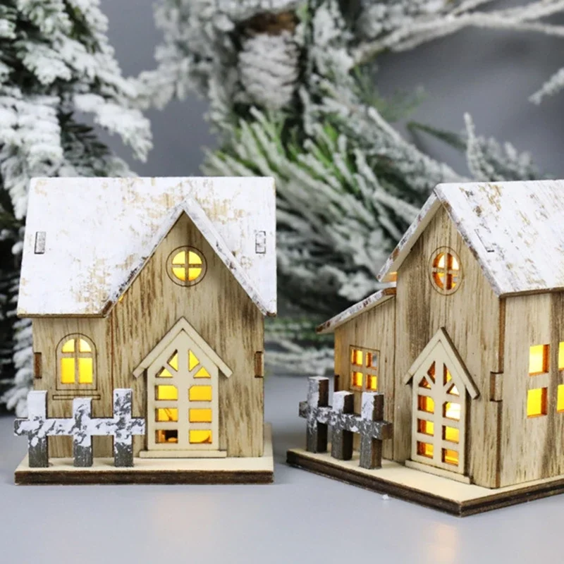 

2024 Christmas Village Lighted Ornament,Christmas Vacation Village Snow Village For Holiday Decorations Griswold Style House