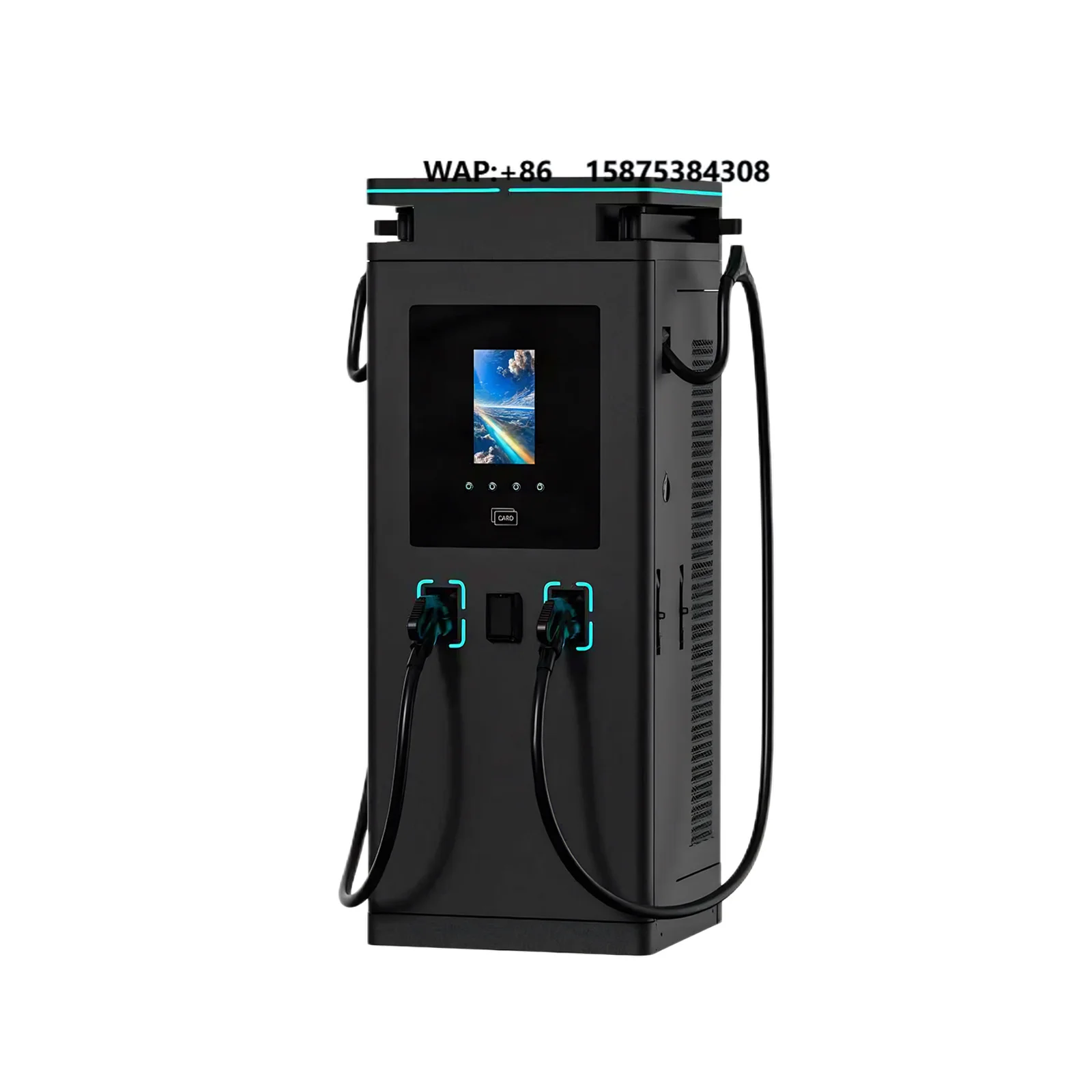 

High Efficiency DC EV Charger Commercial Dual Charging Ports CCS2 GBT Fast Ev Charger Pile with New Design