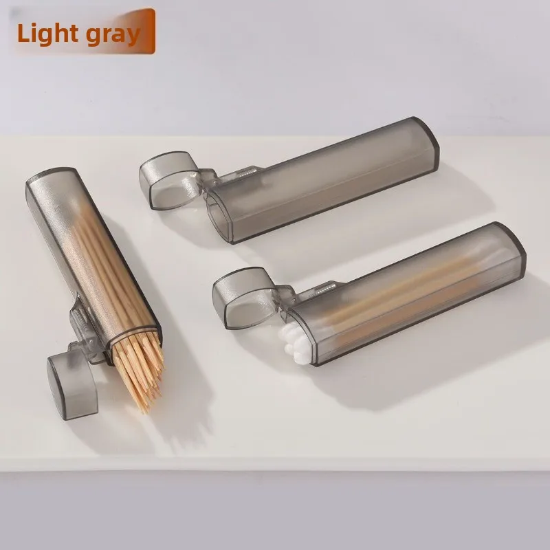 

5 Pcs Portable Plastic Toothpick Case-Clear Toothpick Holder for Outdoor Travel, Kitchen and Restaurant Supplies Gadgets for Men