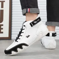 High Top Men's Shoes Summer Breathable Sports Luxury Bare Boots Fashion Trend Waterproof Outdoor Sports Anti Slip Hiking Shoes