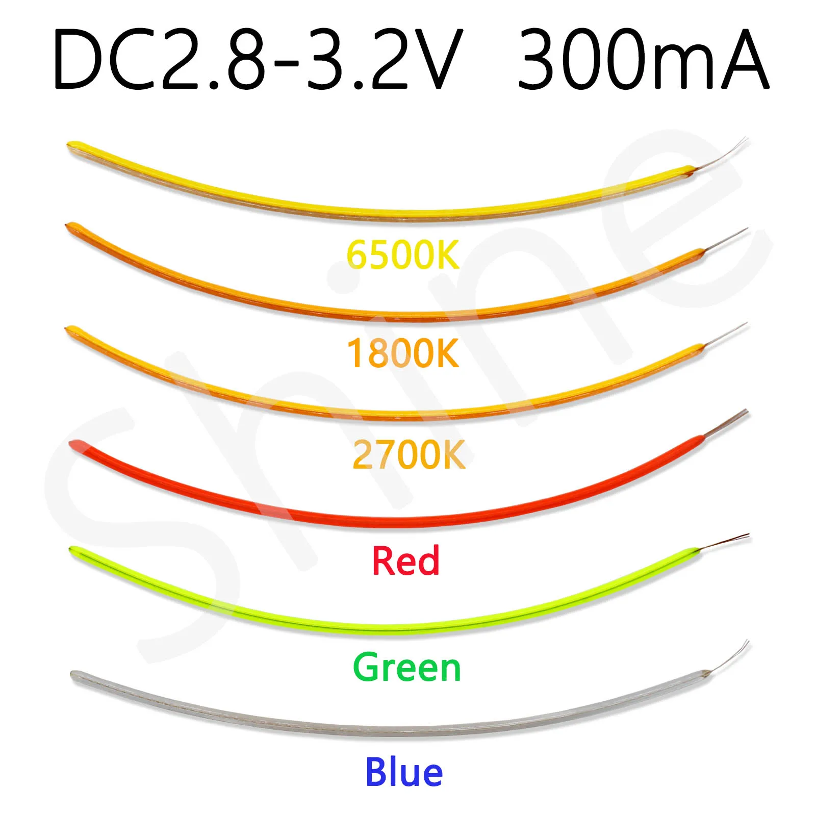 Imagem -02 - Led Edison Bulbo Eletrodo co Direcional Filamento Flexível 25 mm 80 mm 110 mm 128 mm 190 mm 300 mm 352 mm Dc3v Faça Você Mesmo Incandescente