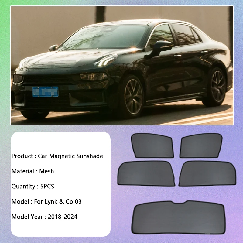 Magnetic Sunshade For LynkCo 03 2018 2019 2020 2021 2022 2023 2024 UV Protection Privacy Curtain Avoid Light Visor Accessories