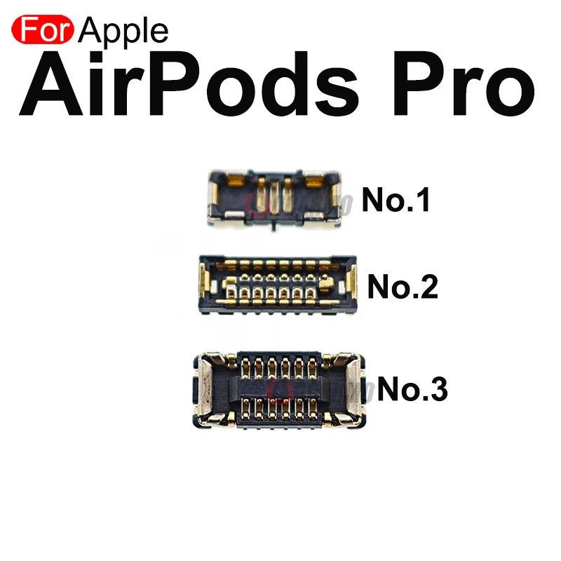 Aocarmo For Apple AirPods Pro Battery Case Box Compartment FPC Connector On Motherboard For Charging Port Flex Cable