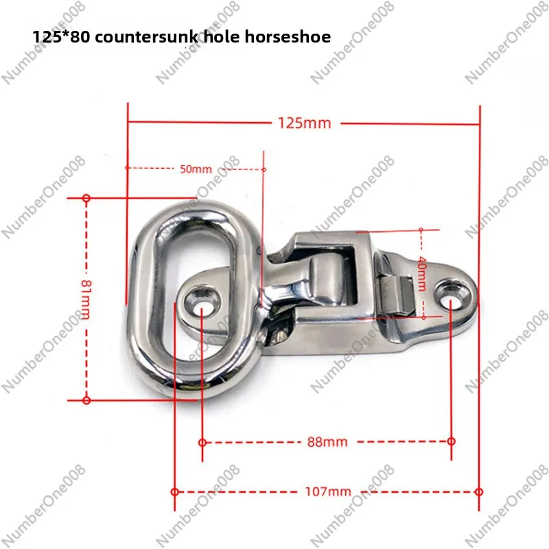 البحرية الفولاذ المقاوم للصدأ وأشار دواسة مركز القدم دواسة يخت دواسة قارب يخت تركيبات معدنية #2