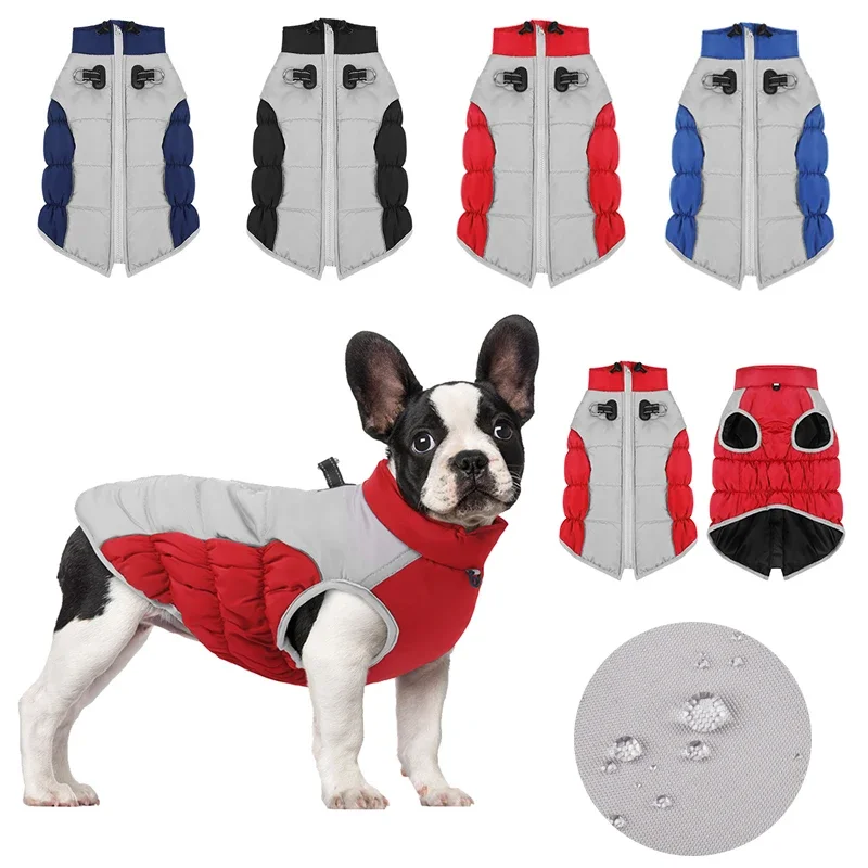 

Big Dog Jacket Waterproof Dog Clothes for Medium Large Dogs Winter Pet Costume French Bulldog Coat Labrador German Shepherd Vest