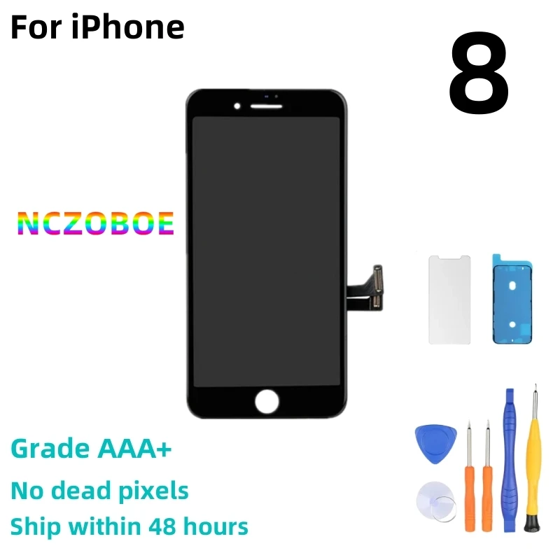 NCZOBOE LCD For iphone 8 Plus LCD Display Touch Screen Digitizer Assembly For iPhone 8 Plus LCD Replacement Display 100%Test