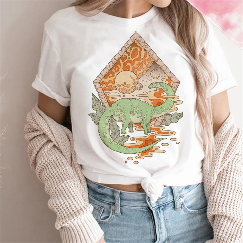 

Dinosaur top women streetwear manga comic t shirt girl manga anime y2k clothes