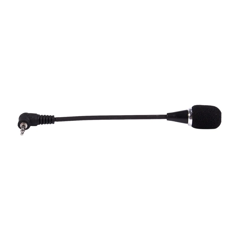 FORW-3X Flexível 3.5Mm Jack Mini Microfone Microfone Para PC Laptop Desktop Skype Yahoo Preto