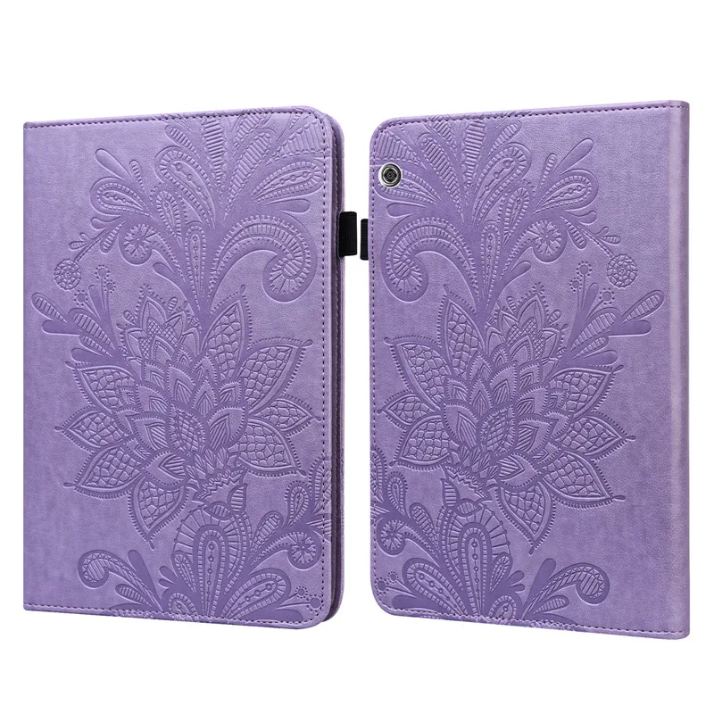 GEFENIS Funda For Huawei Mediapad T5 Case 10 1 Inch Emboss Flower Wallet Leather Cover For Coque Huawei Mediapad T5 10 / T3 10 C