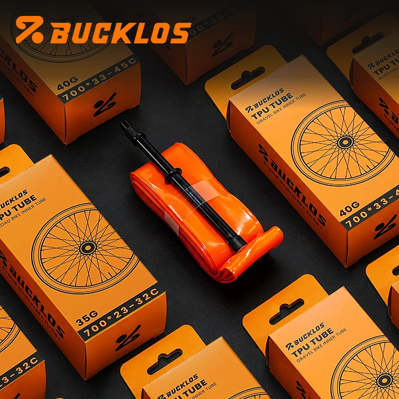 

BUCKLOS Bike Inner Tube TPU Presta 45/65/80mm Ultralight Gravel Bike Inner Tube Stable Durable Road Bike Inner Tube Bicycle Part