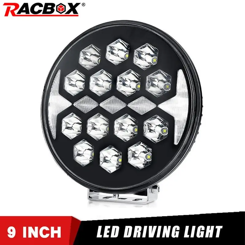 

9 Inch 150W Round LED Work Light Pods Headlight For Jeep JK Wrangler Offroad SUV 4X4 Truck Pickup Spotlight Daytime Running Lamp