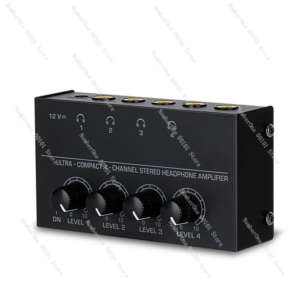 4-channel headphone amplifier is suitable for mixers, monitors, amplifiers, studio mixing, and multi-channel headphone