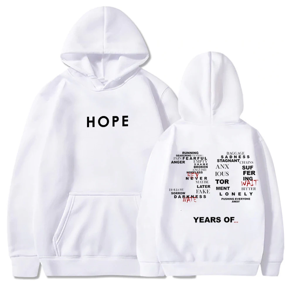 NF HOPE Lyrics Hoodie NF Music Merch Fan Gift Harajuku Pullover Tops Hoodie Unisex