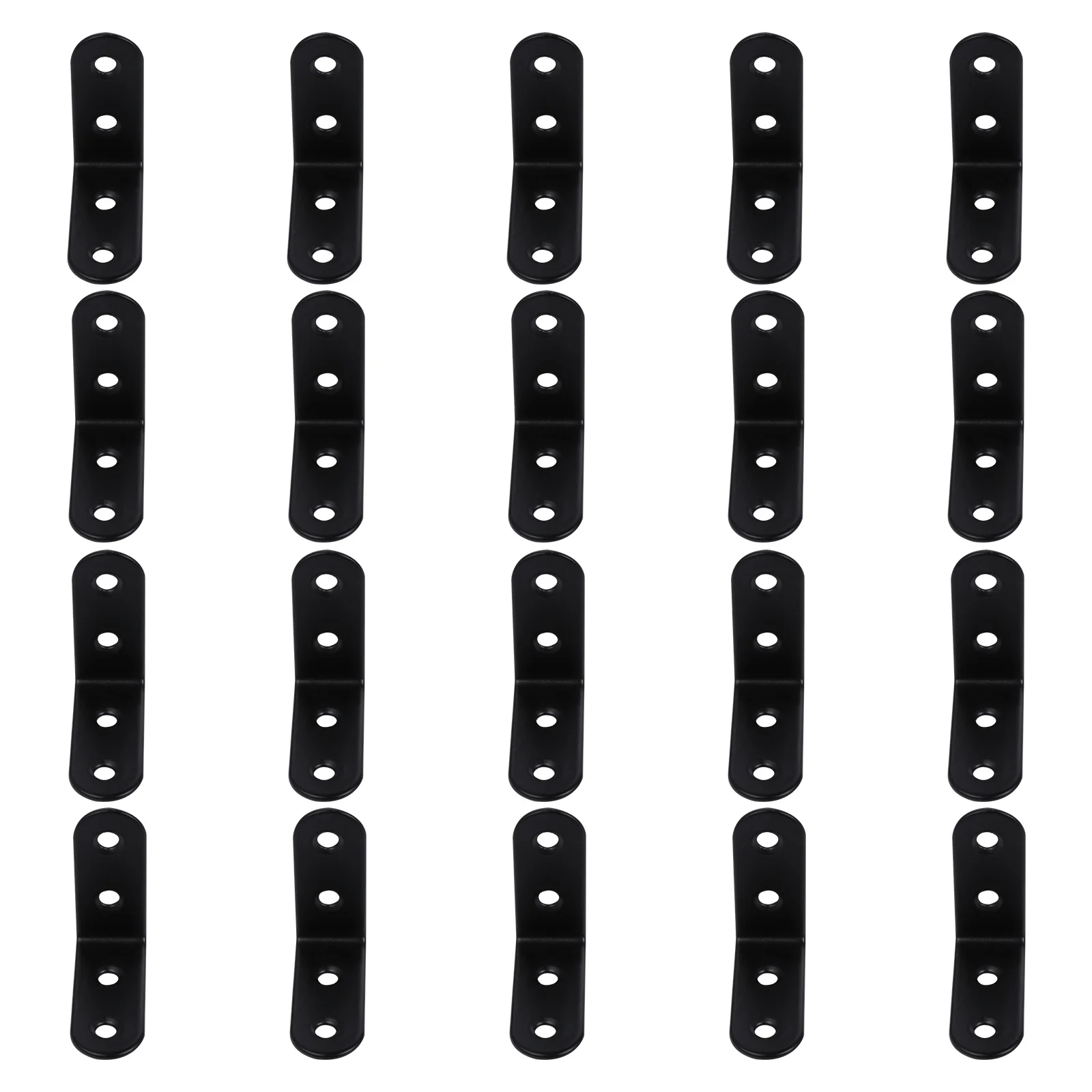 

20pcs Stainless Steel Corner Angle Bracket Heavy Duty Fixing Hardware For Furniture Reinforcement In Wardrobes Cabinets Chairs