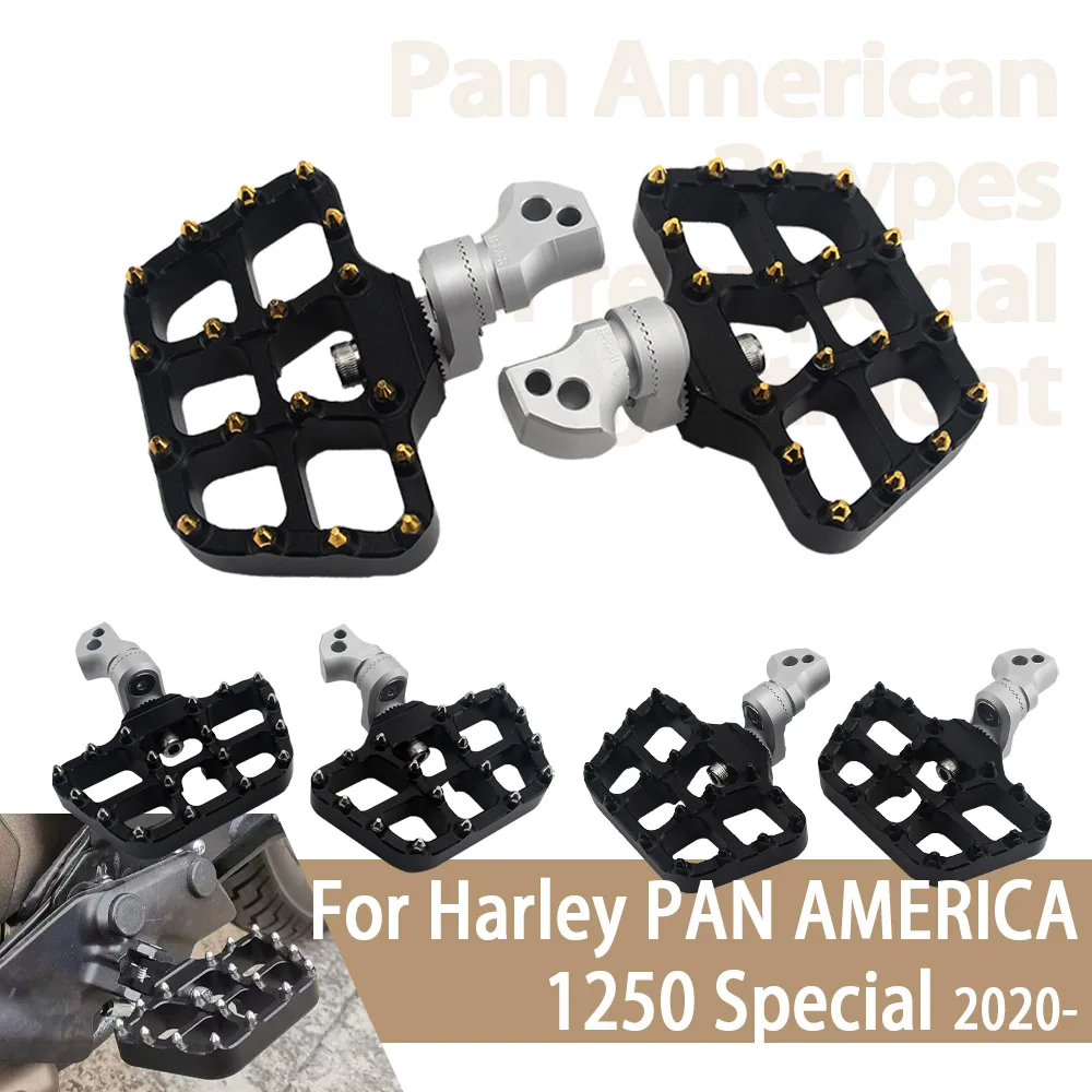 

Motorcycle Foot Pedal For Harley Pan America 1250Special 1250 2020- Accessories Adjustable Rear Passenger Footpegs Wide Footrest