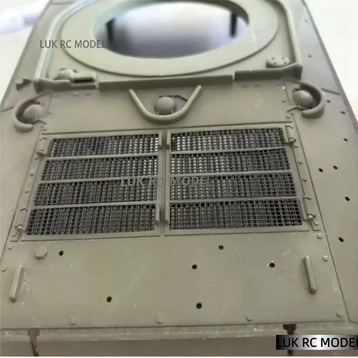 1/16 Henglong Accessories 3898 American M4A3 Sherman Metal Etched Sheet Tank Etched Mesh Black Steel Mesh 8-Piece Set DIY Parts