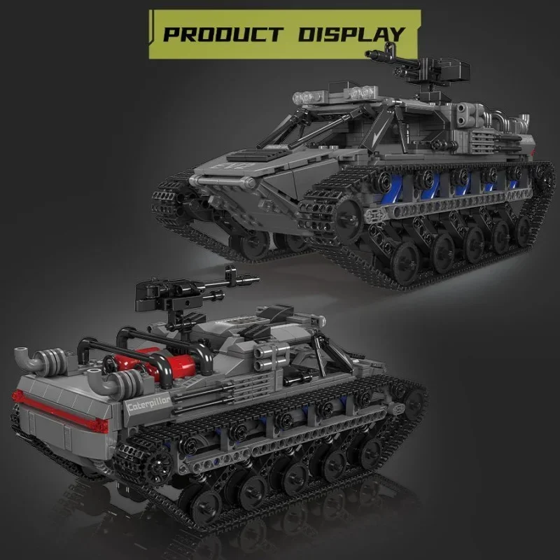 Mould King 20030 EV2All-Terrain Track Vehicle Multifunctional Electric Remote Control Building Block Toy for Kids Gift fo