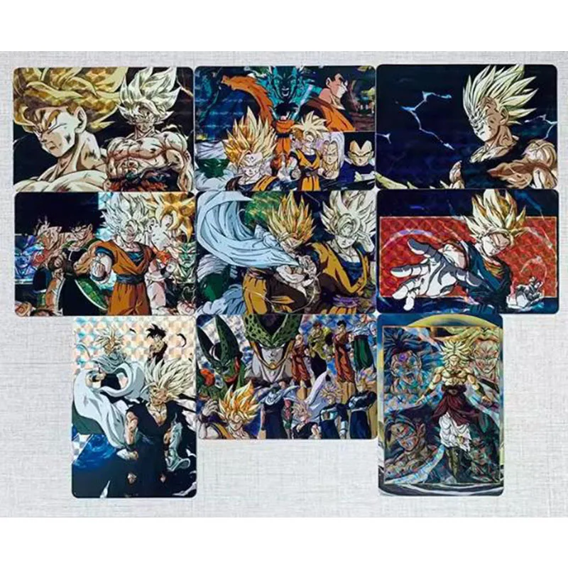 Dragon Ball Collectible Cards Boys Games Toys Table Games Birthday Gifts DIY Anime Trunks Raditz Nami Premium Flash Card 36PC