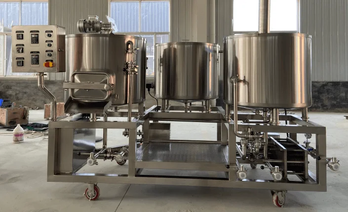 고효율 2BBL 브루하우스 시스템 3조 맥주 양조 장비 스테인리스 스틸 소형 양조장 턴키 프로젝트 신제품