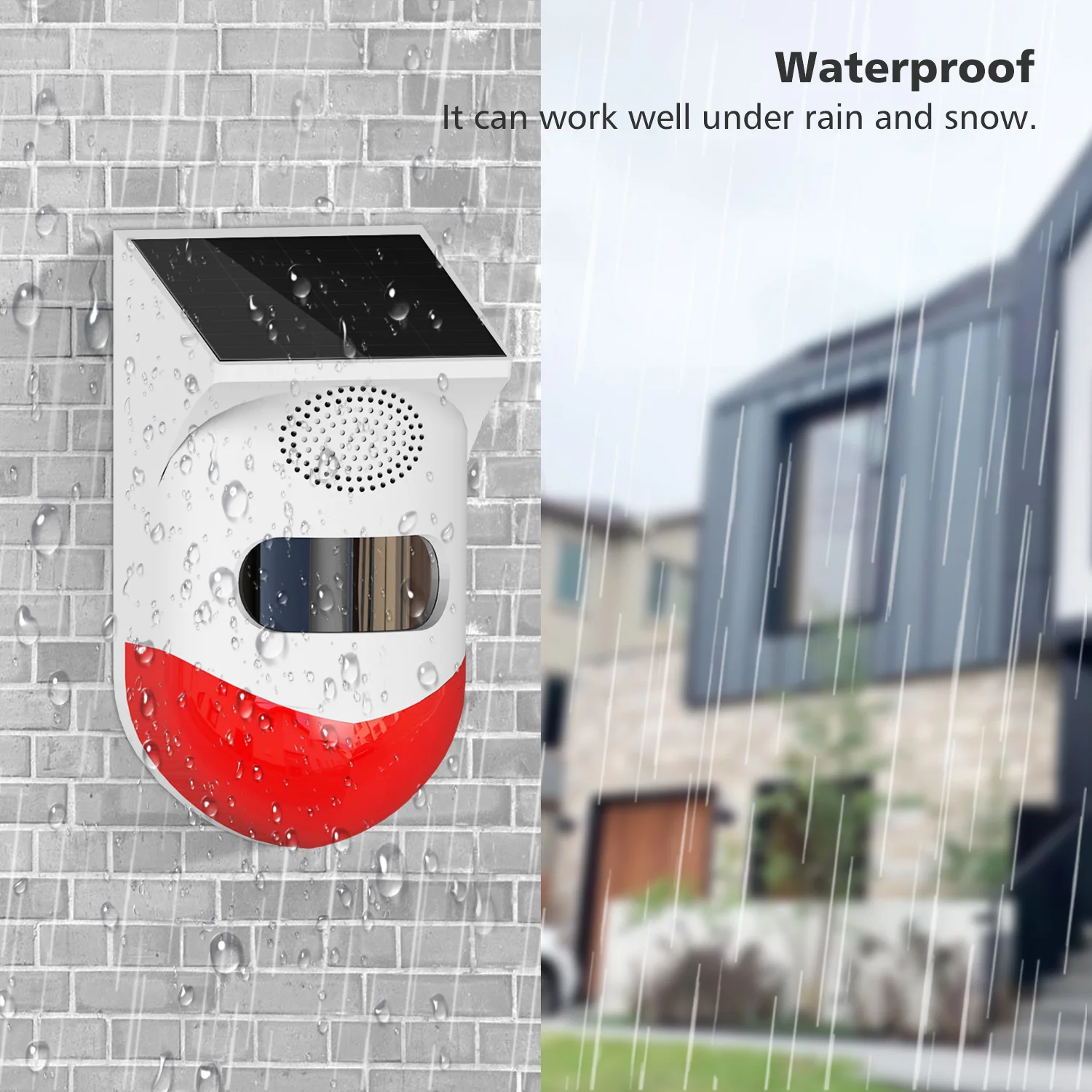 Tuya WiFi Solar Infrared Alarm Wireless App Control Outdoor Motion Detector IP67 Waterproof Smart PIR sensor Home Security