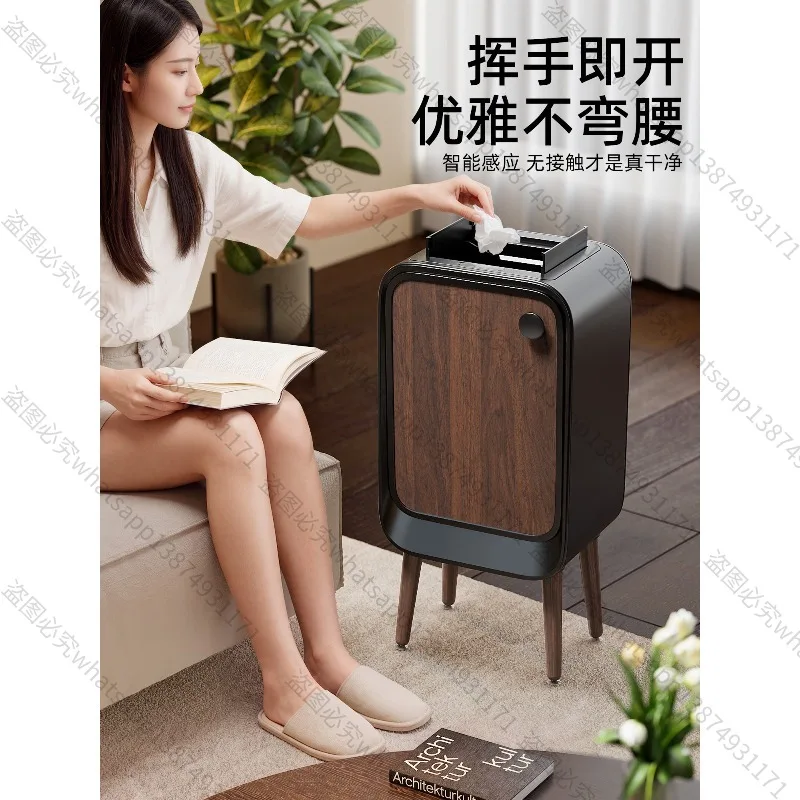 For Intelligent Induction Trash Cans with High Value, Medium and Ancient Style,High Feet and Automatic Large Capacity.