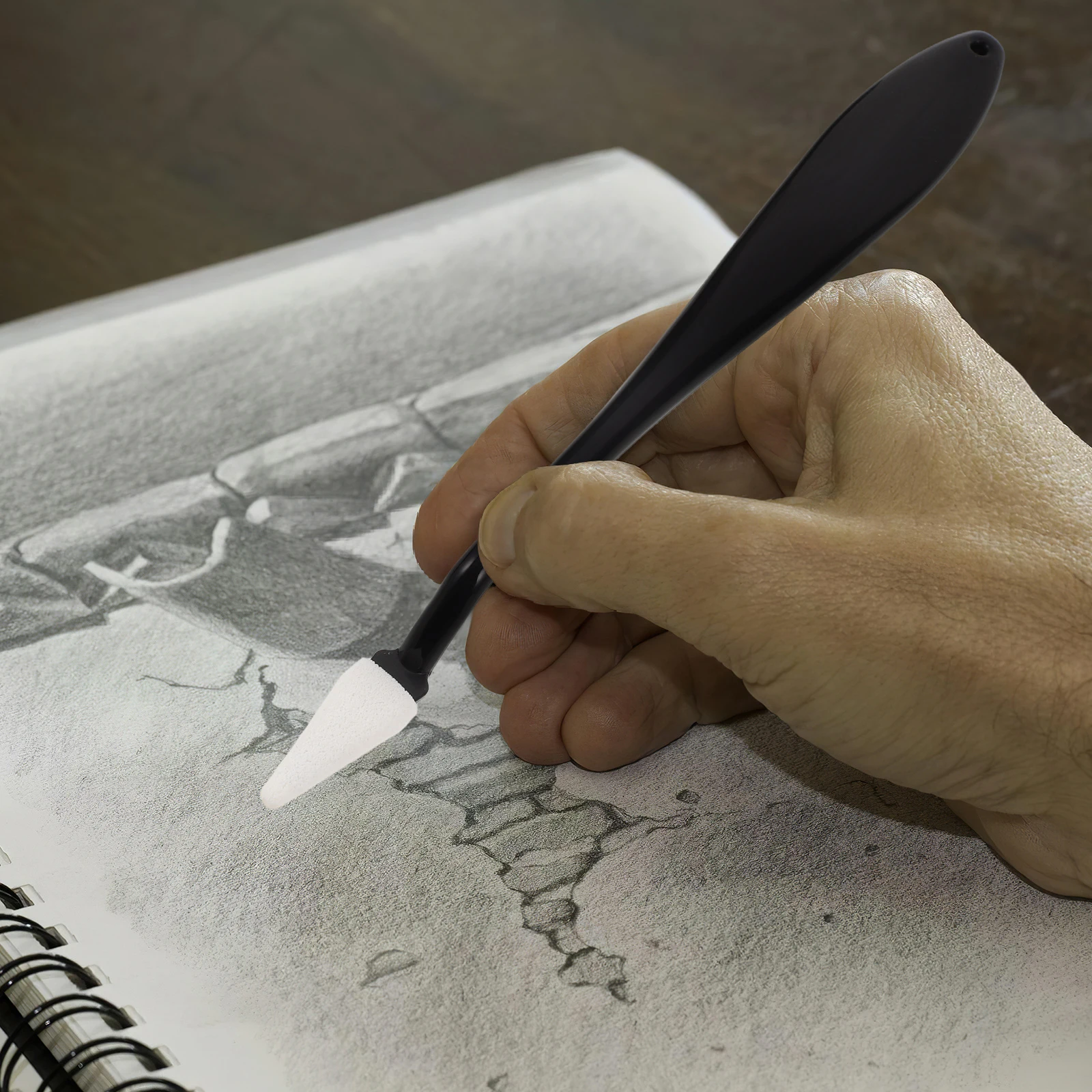 

40pcs Art Eraser Refills: Professional Sponge Tips Precision Drawing Correction Replaceable, Portable, Comfortable Grip, Ideal