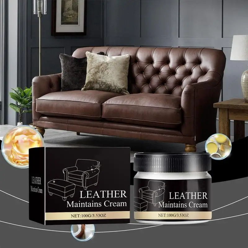 Leather Cream For Furniture Recoloring Balm Scratch Remover Furniture Color Restorer Car Leather Repair Paint Gel Leather