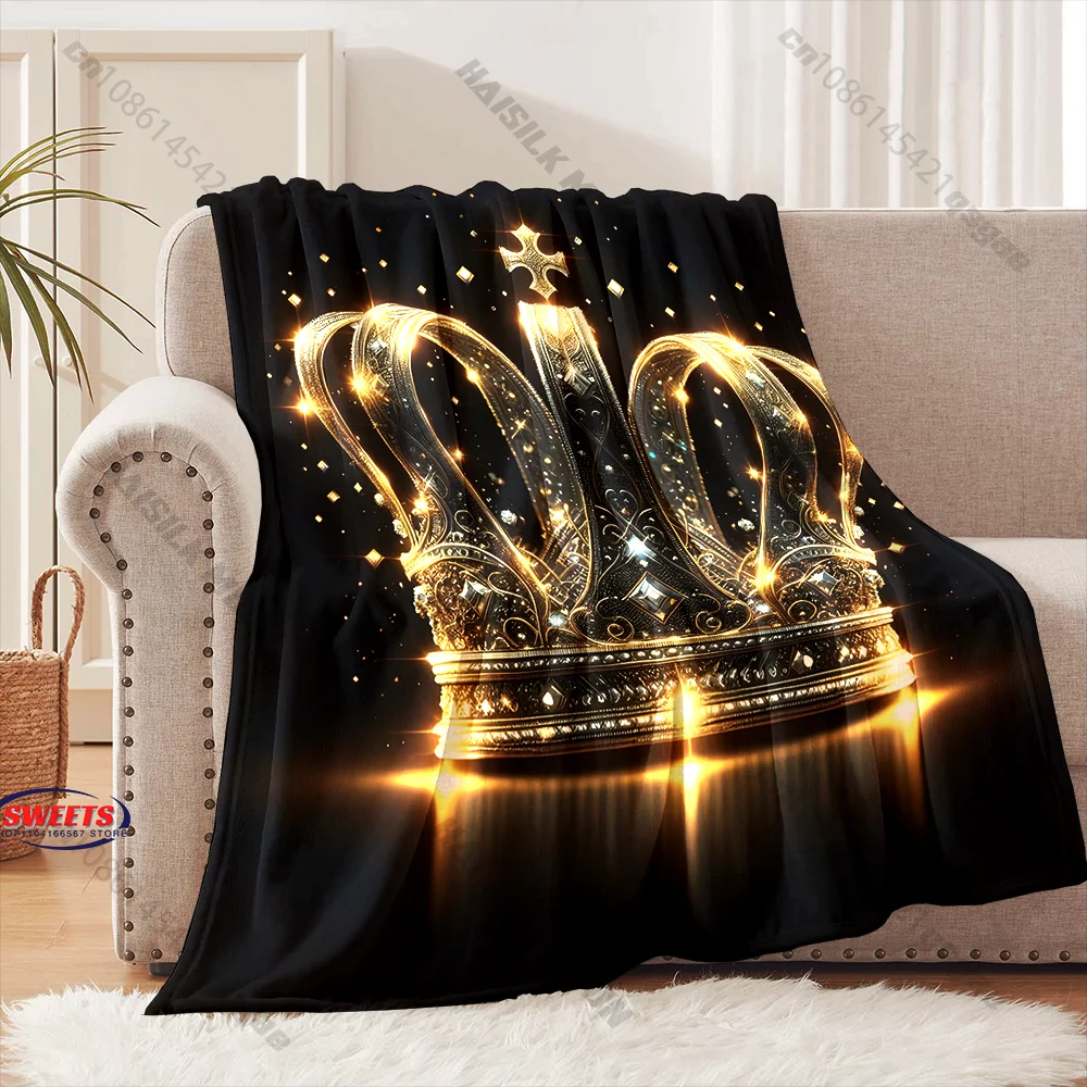

"Luxurious Royal Theme Blanket" Multiple sizes kid's and adults' bedroom living room sofa decor blanket, Exquisite gift