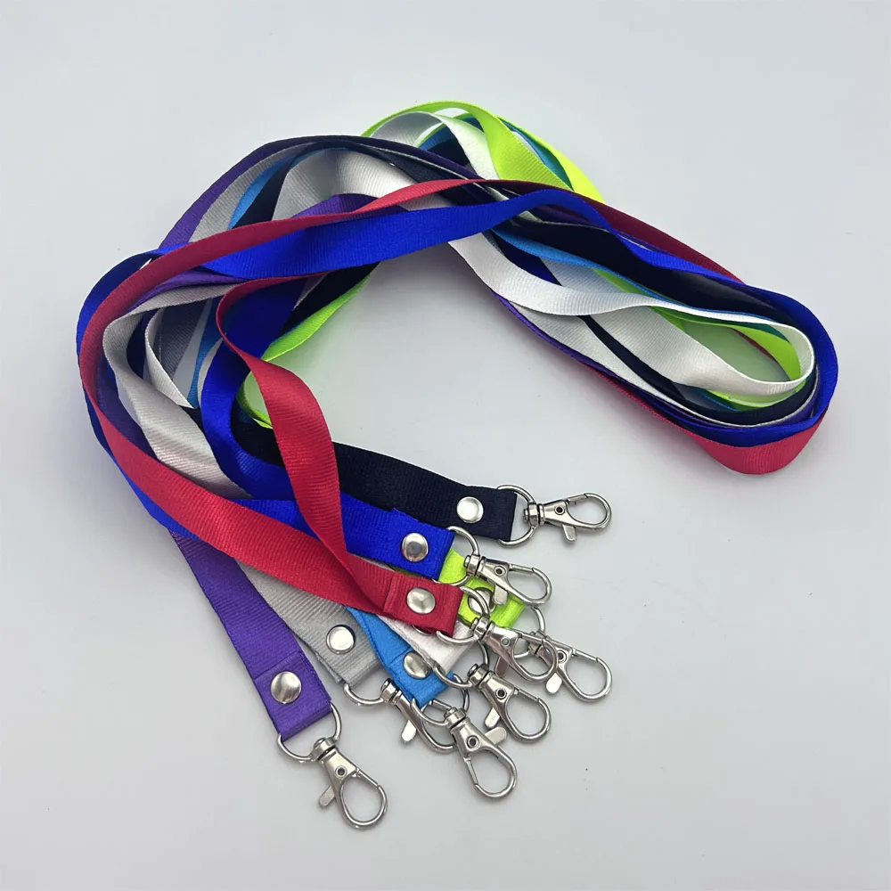 

12Pcs Lanyard Staff Cards Random Color Landyards High Quality Employee Name Tag Id Badge Holder Hanging Neck Strap