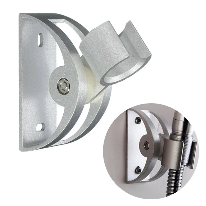 Handheld Shower Head Holder Bathroom Wall Mounted Aluminum Drilling Bracket For  Bathroom Fixture Hardware