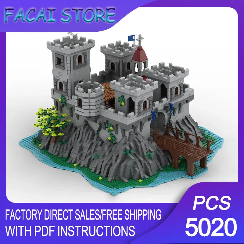 

Medieval Castle Model Moc Building Blocks Medieval Eagle Castle Model Technology Brick DIY Assembly Construction Toy Gift