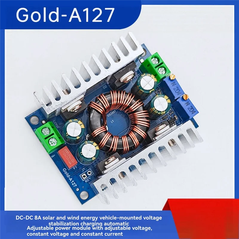 

B04C-Boost/Buck Voltage Regulator Module 8A DC 5-30V To 1.25-30V Automatic Step UP/Down Converter Power Charger