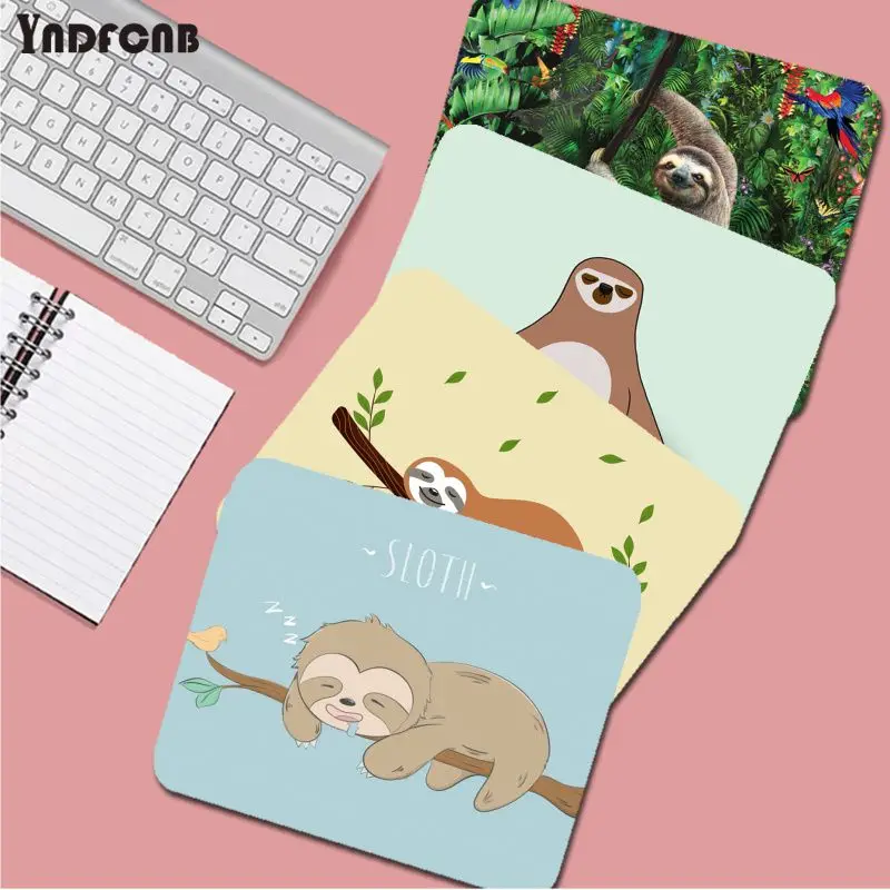 Sloth animal cute Mousepad 25x29cm Small Gaming Mouse Pad Gamer Desk Mat Keyboard Pad Decoration Mause Pad Office Accessories